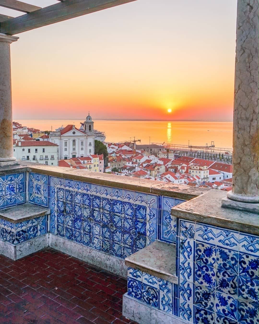 Vistas desde un mirador de Lisboa